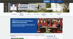 Desktop Screenshot of ambafrance-ma.org